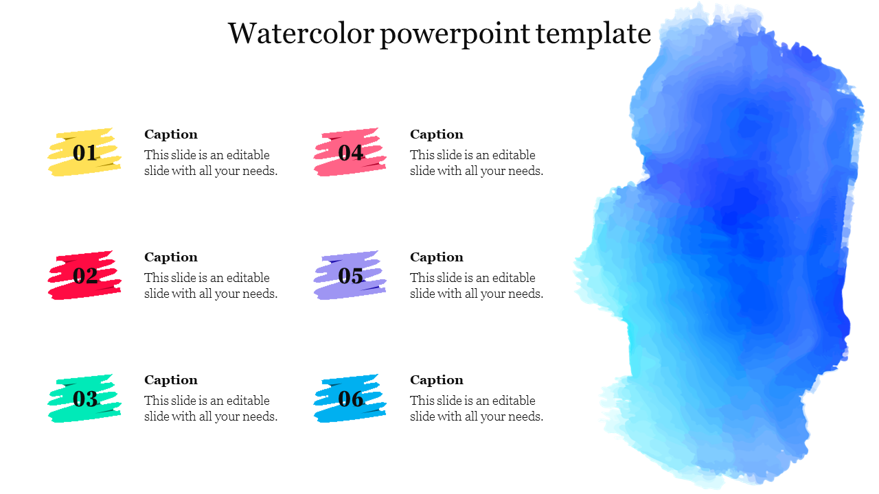 Watercolor powerpoint template